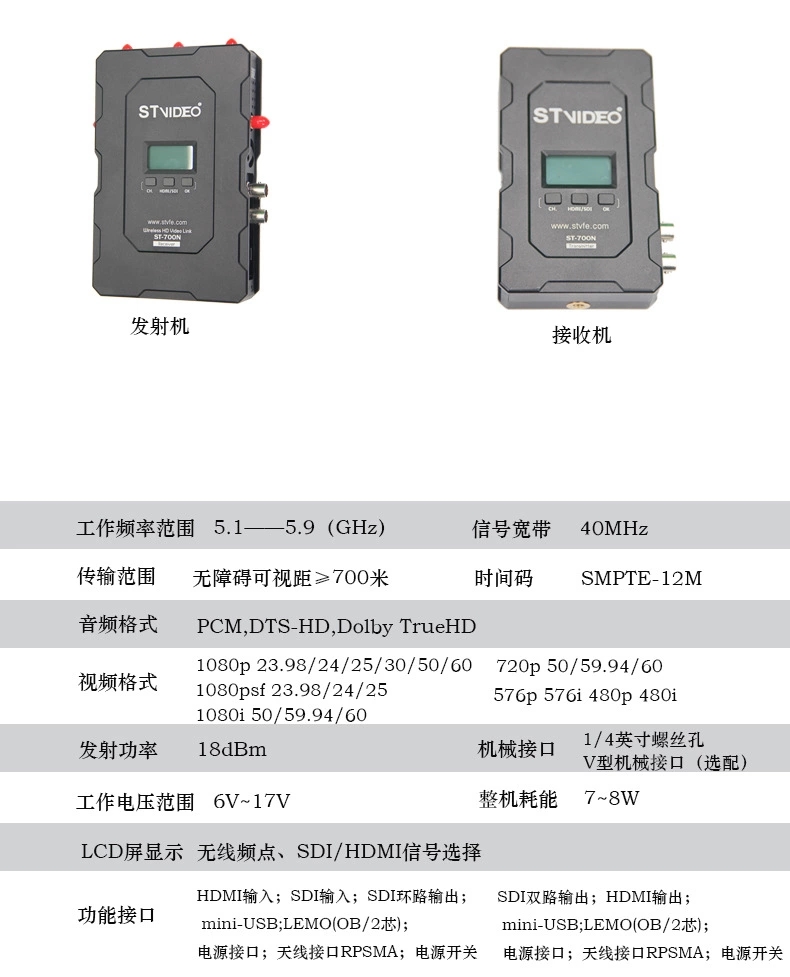 700米高清无线图传